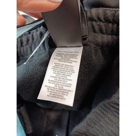 BOYS GERRY BLACK BLUE SNOW SKI SNOWBOARD PANTS BIBS OVERALLS SUSPENDERS M 10 12 - Picture 7 of 11